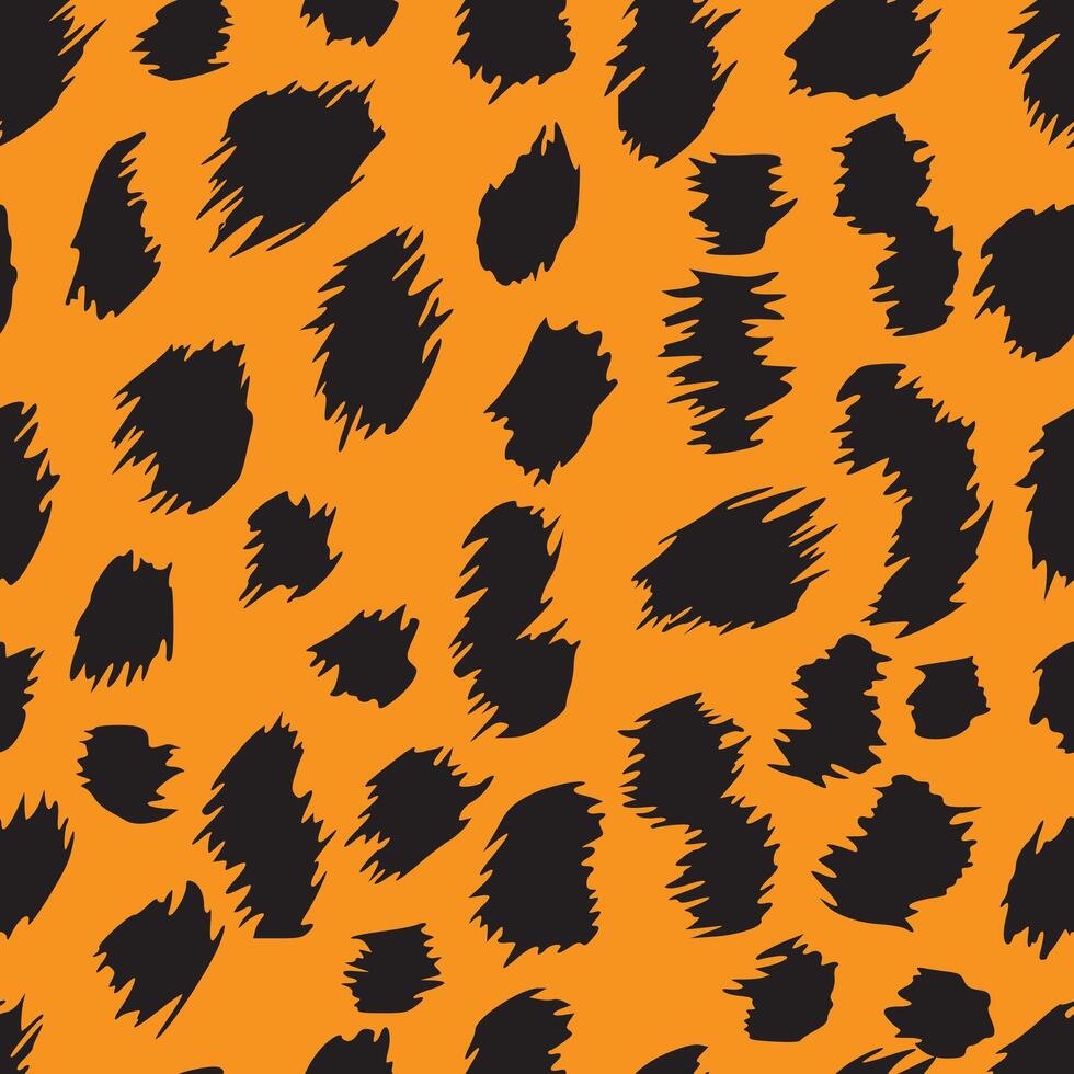 Wild animal pattern with tiger style stripes vector