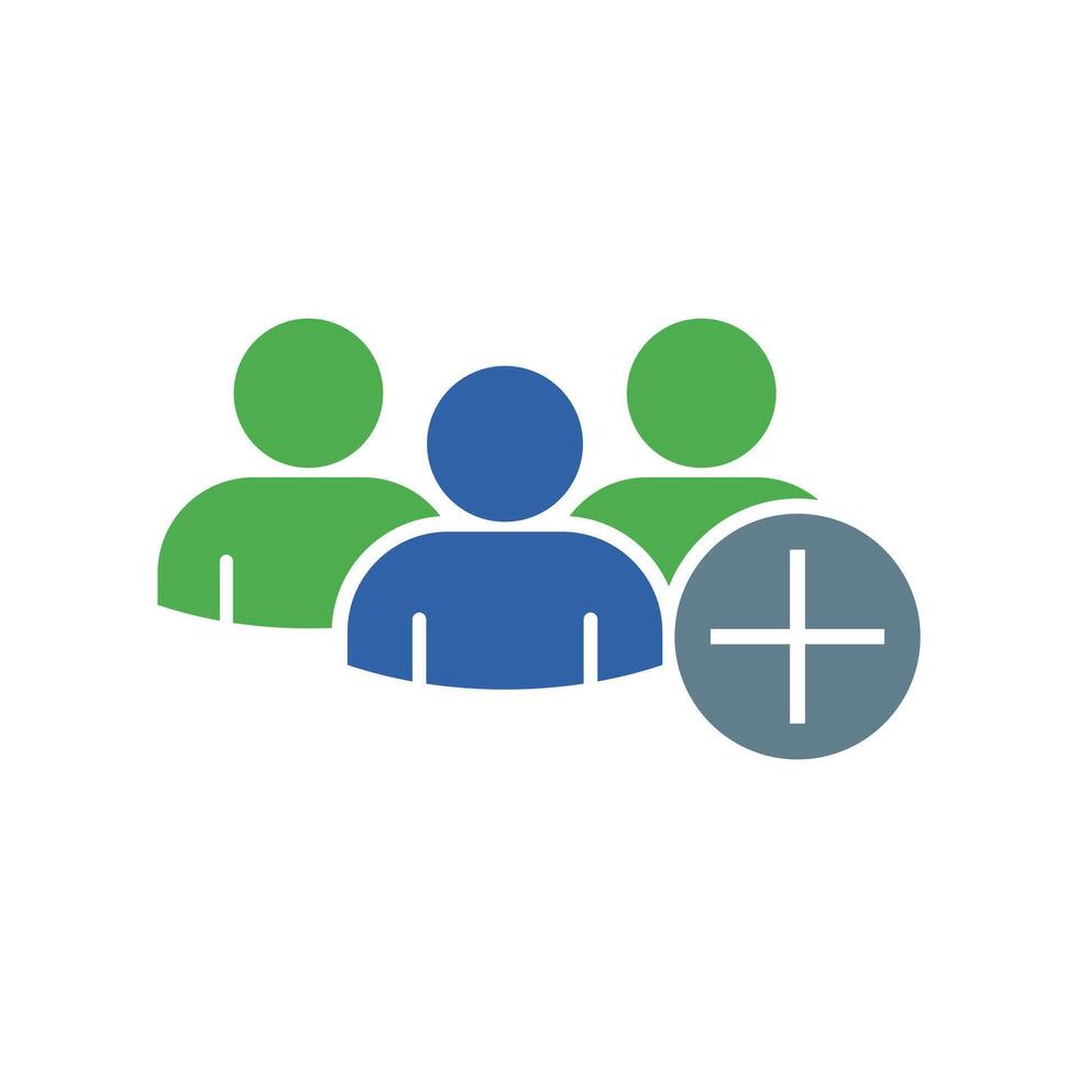 Minimal flat design for user profile symbol vector