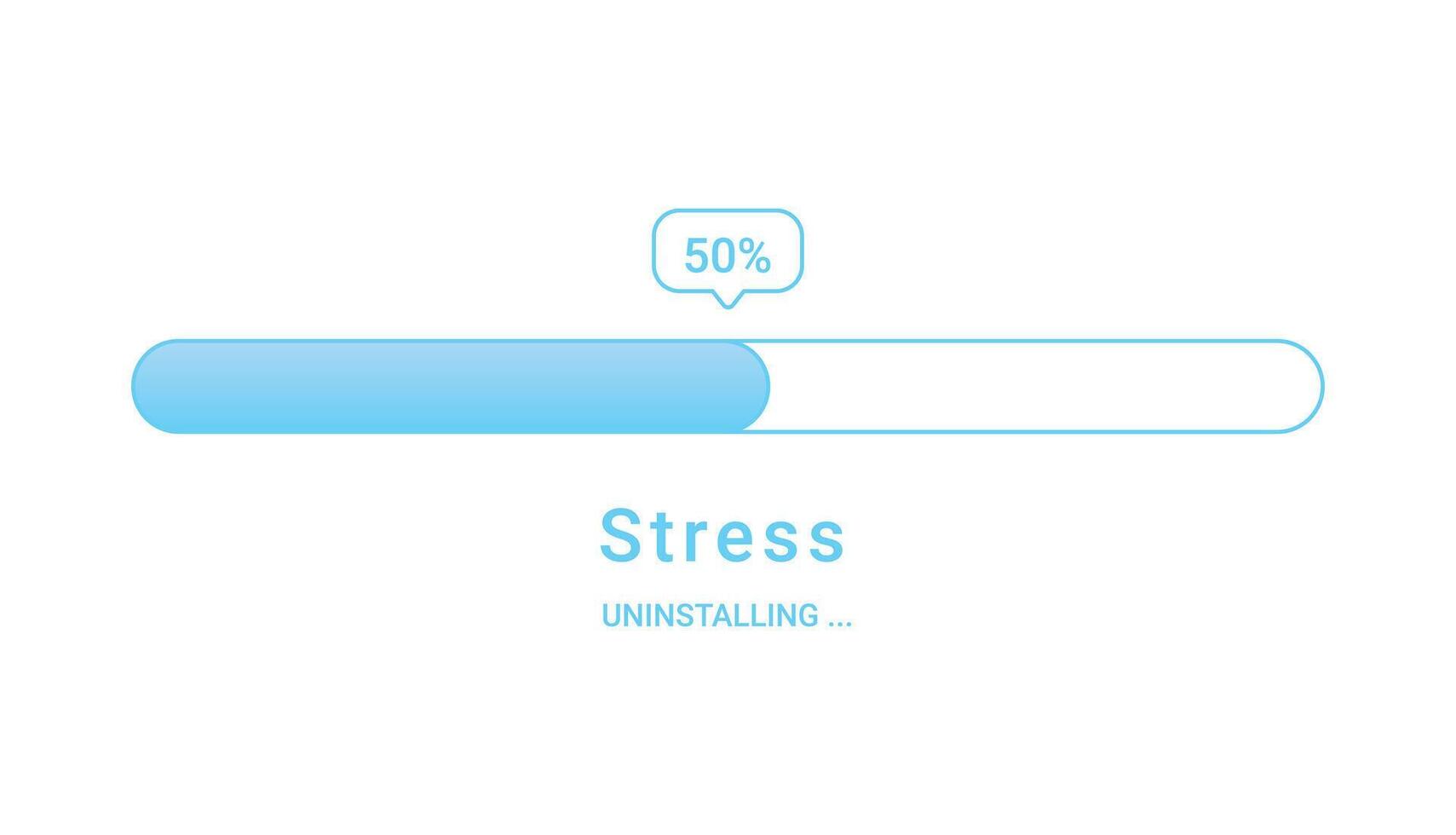Flat design icon depicting stress level indicator vector