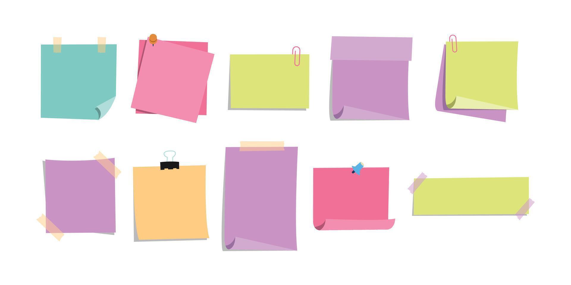 Blank Sticky Note Illustration vector