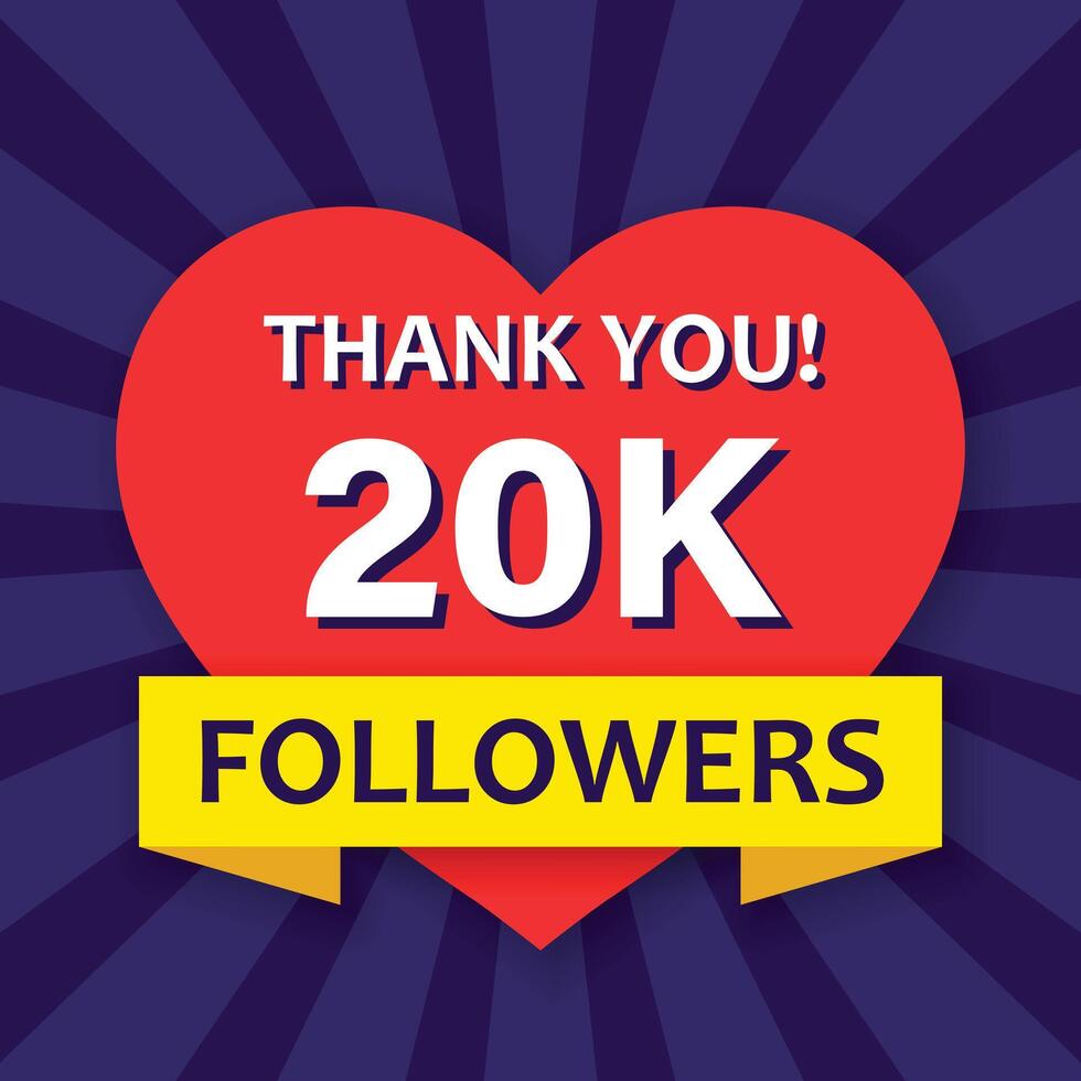 I will give you 20k followers vector