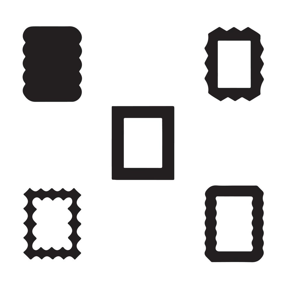 Set of Decorative Picture Frames in Format vector
