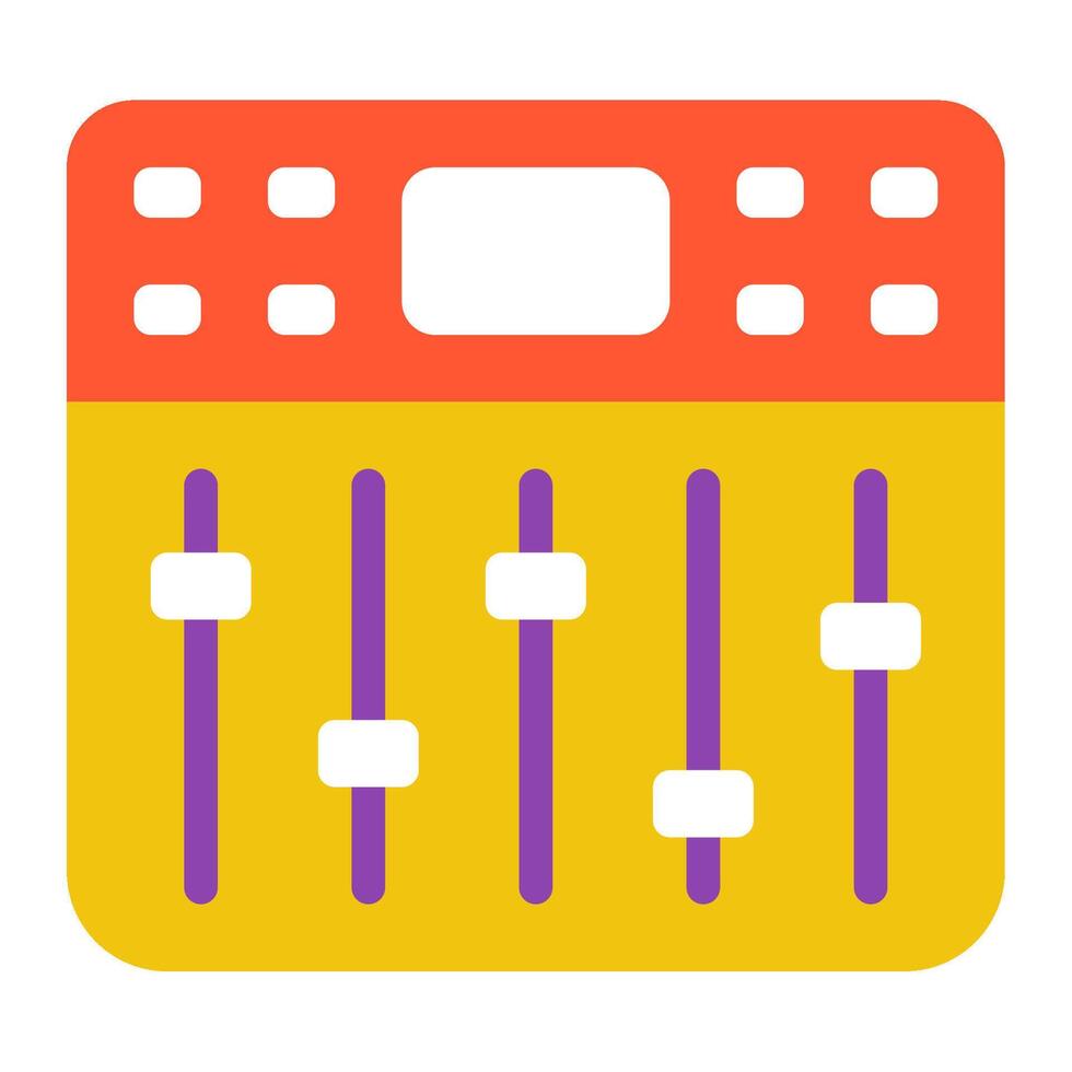 Mixing Console icon, for web, app, infographic, etc vector