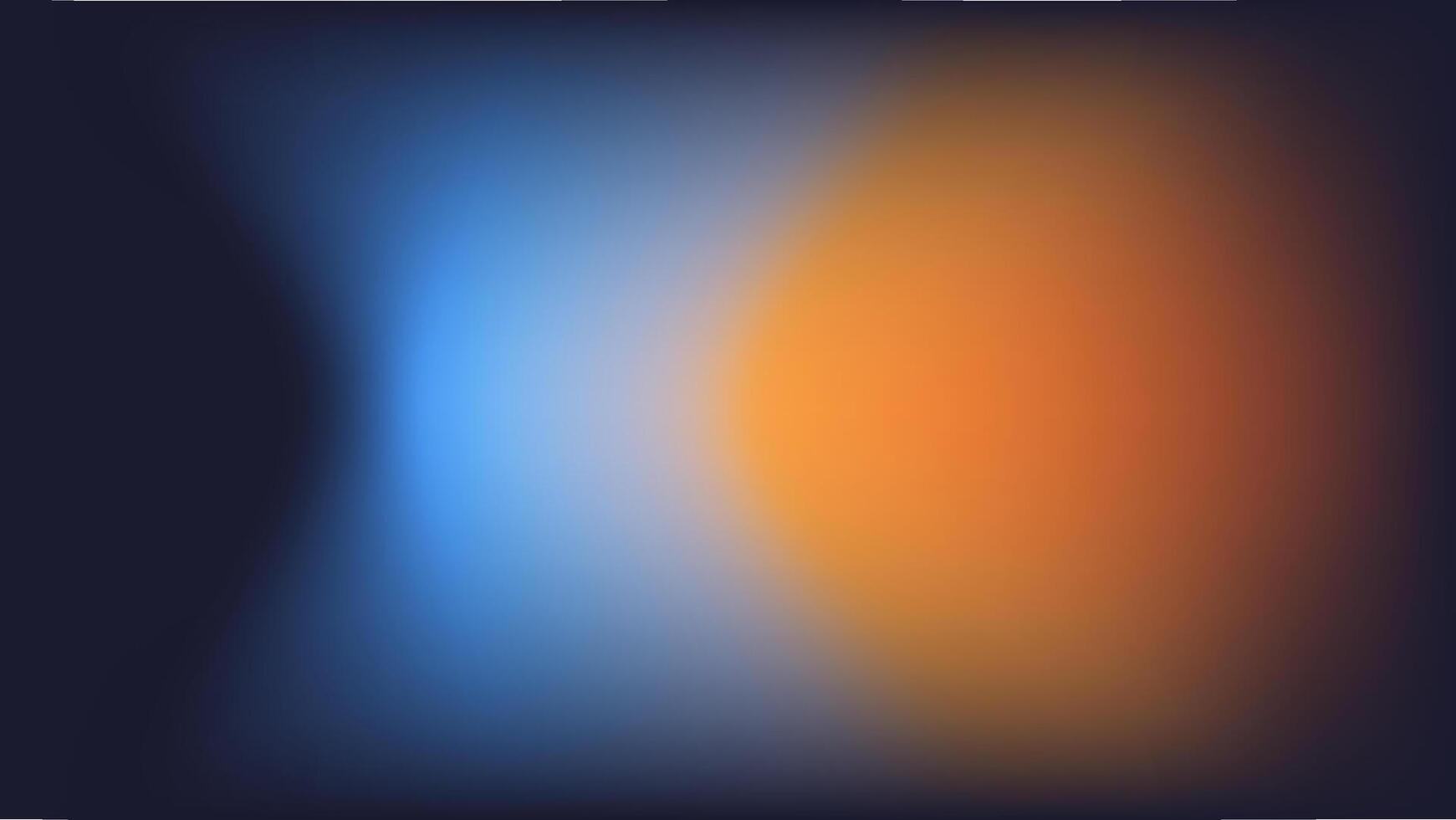 Vibrant Abstract Blend of Blue and Orange with Dark Background vector