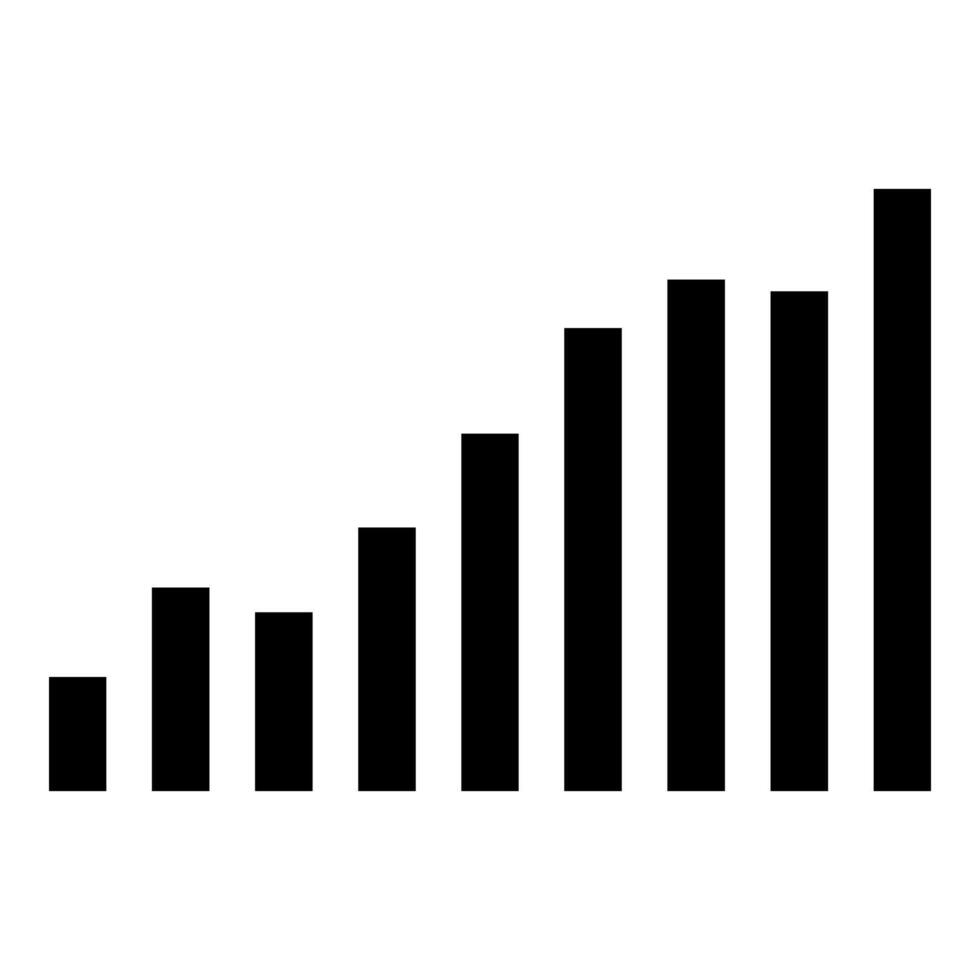 Chart icon . schedule illustration sign. analytics and finance logo. vector