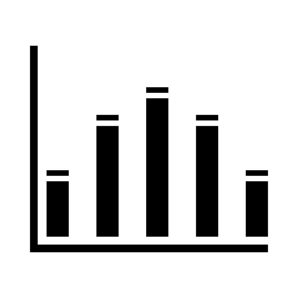 Chart icon illuistration. schedule sign. diagram symbol or logo. vector
