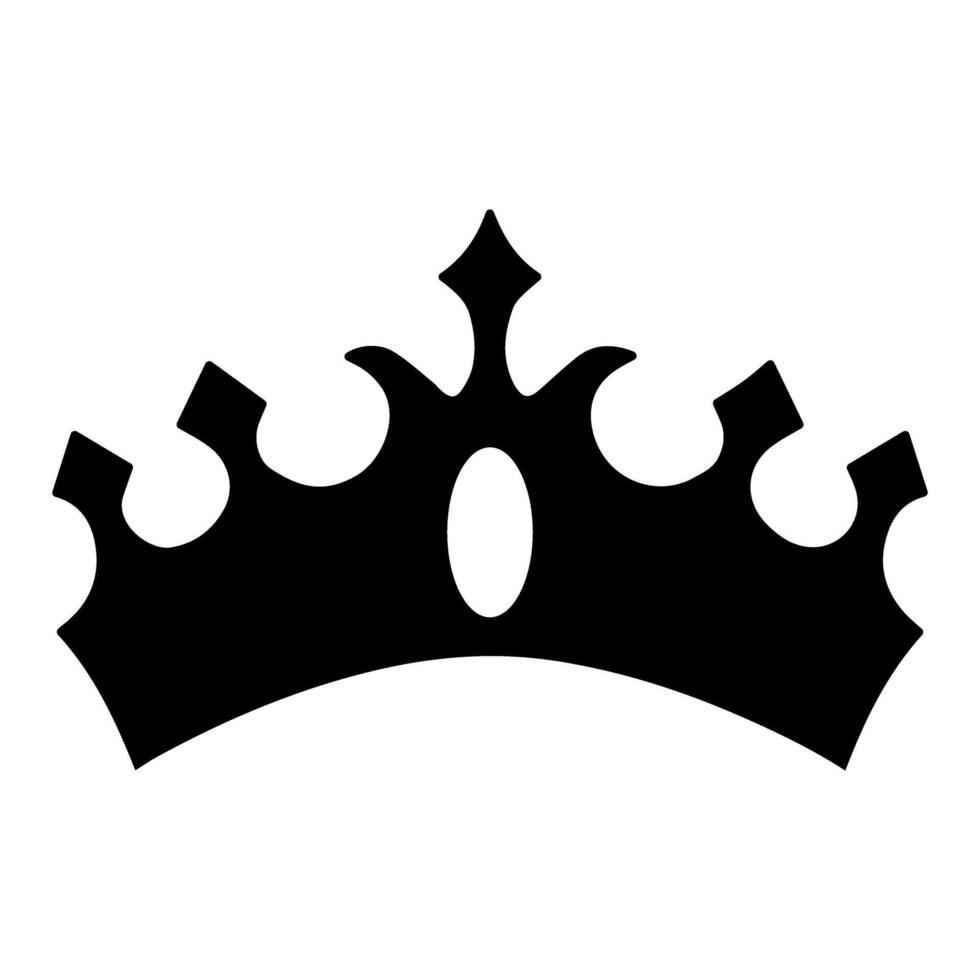 Crown icon or symbol isolated on white background. illustration. Eps 10. vector