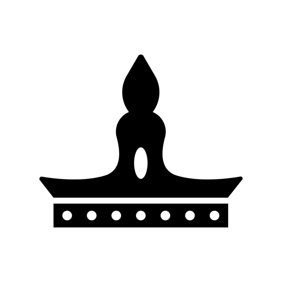 Crown icon, illustration flat design style. EPS 10. vector