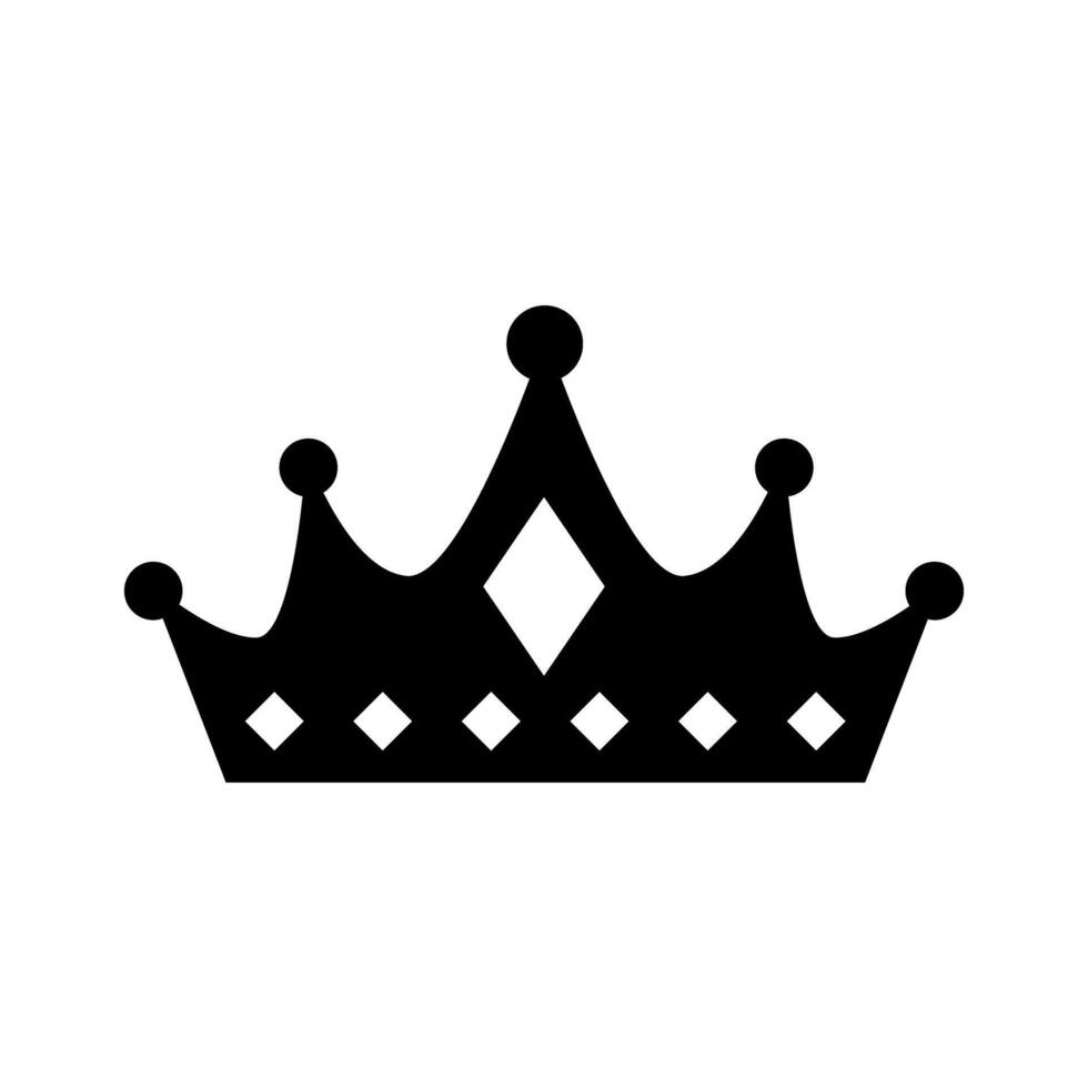 Crown icon. Simple illustration of crown icon for web design isolated on white background. vector