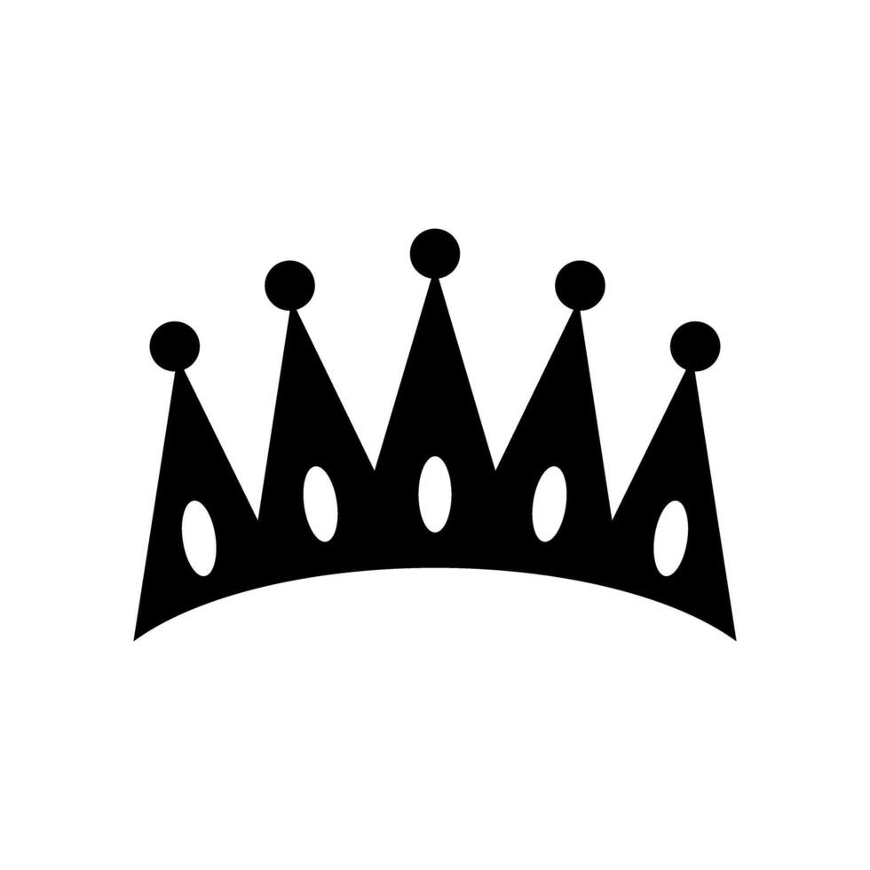 Crown icon isolated on white background for your web and mobile app design, Crown logo concept. vector
