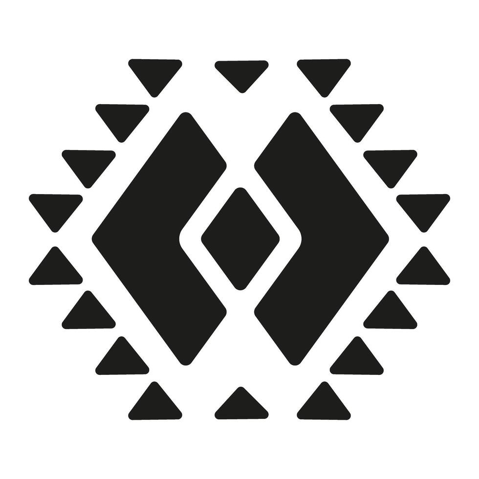 Geometric pattern icon. Simple illustration of geometric pattern icon for web vector