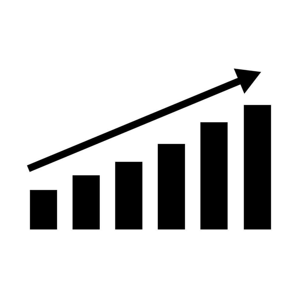 Chart icon . schedule illustration symbol. analytics and finance sign or logo. vector