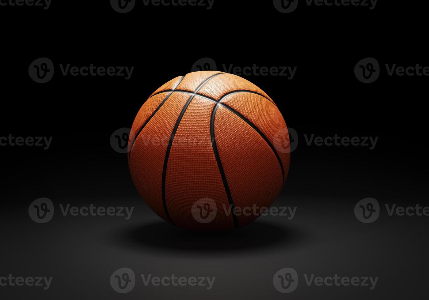 Orange basketball ball on black background11 photo