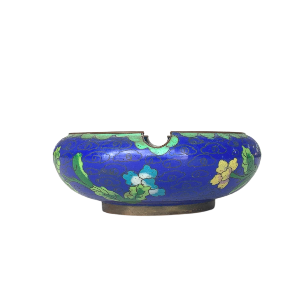 Blue Cloisonne Ash Tray png