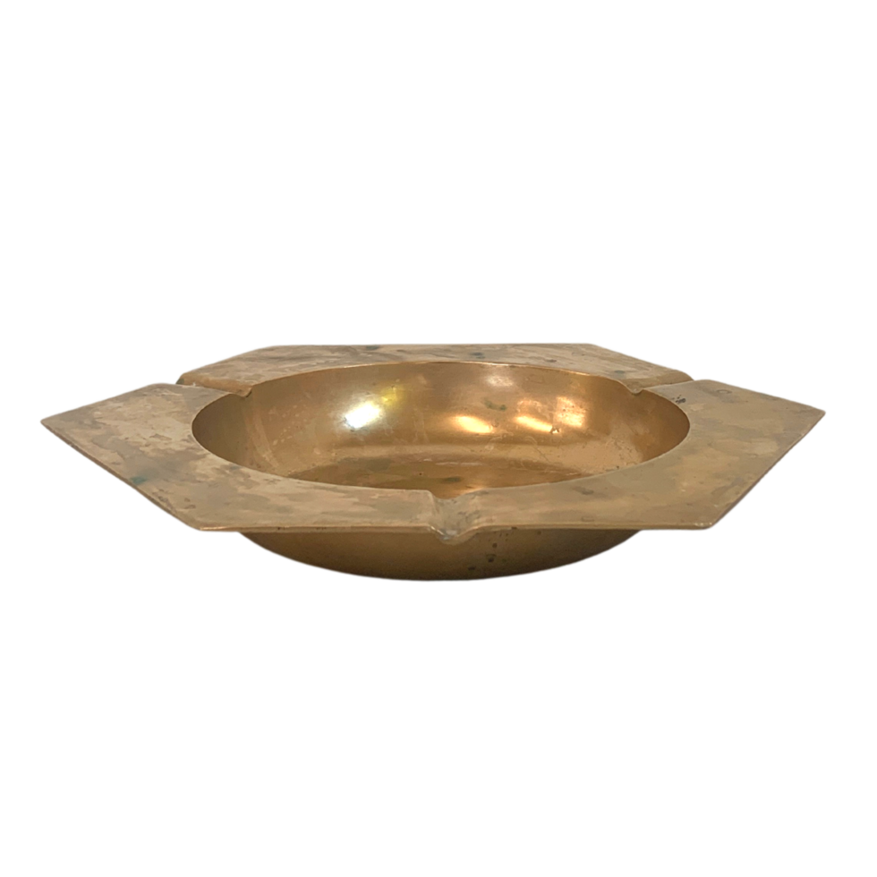 Hexagon Brass Ashtray png