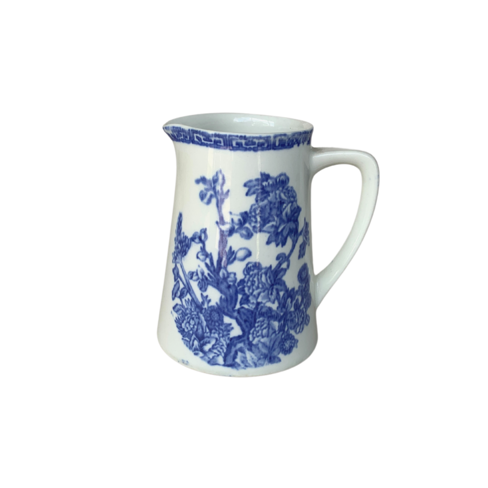 Blue Ceramic Pitcher Vase png