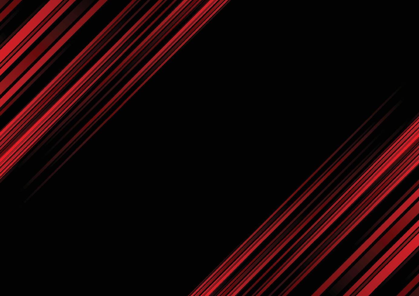 Abstract red line and black background for business card, cover, banner vector
