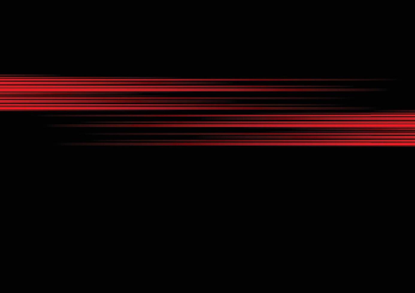 Abstract red line and black background for business card, cover, banner, flyer. vector