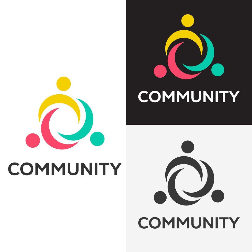 Global community logo Design. Symbol Design vector