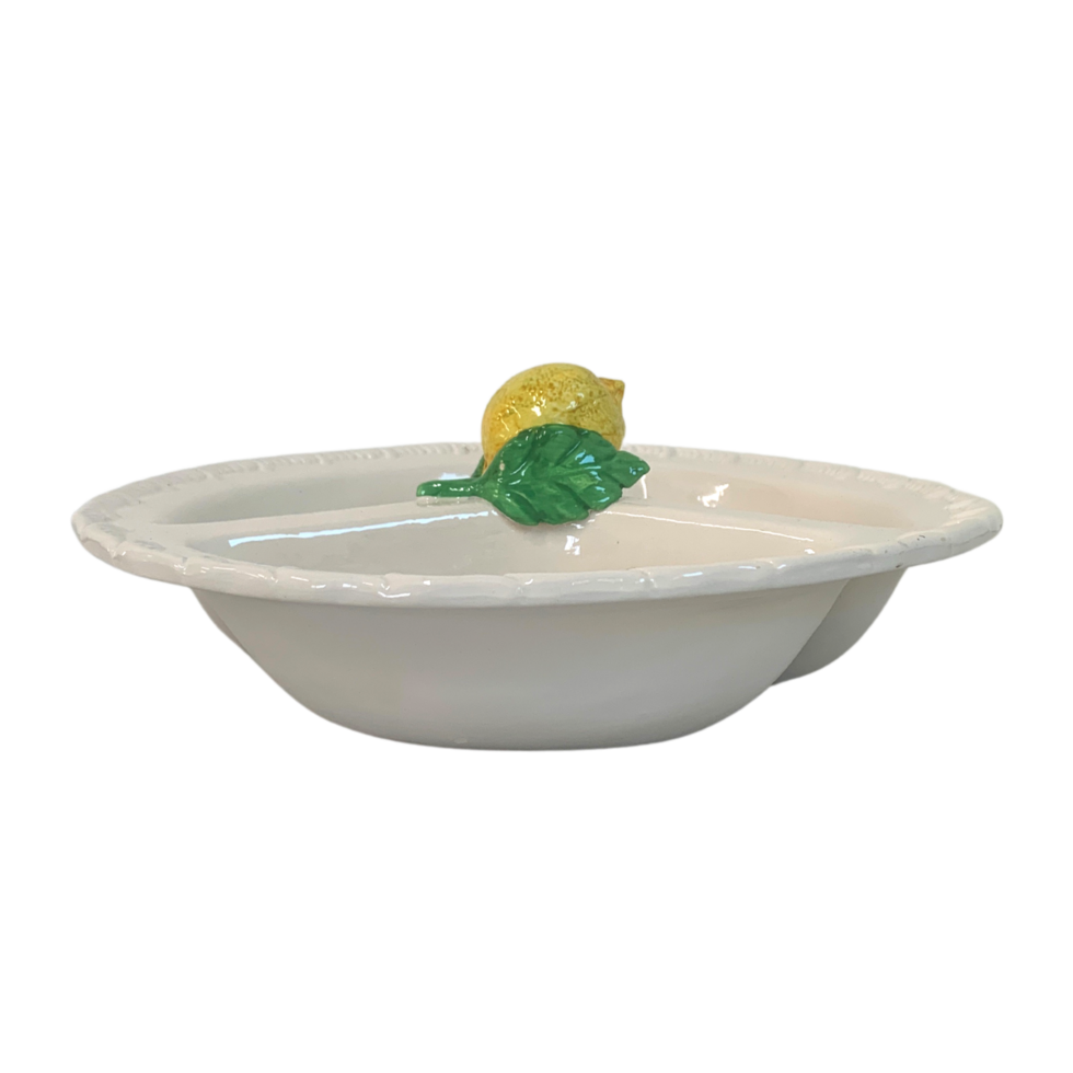 Ceramic Lemon Serving Platter png