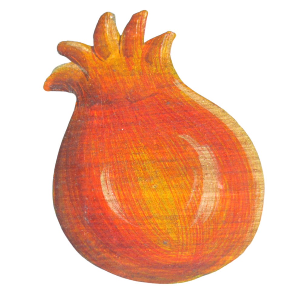 Painted Fruit On Wood png