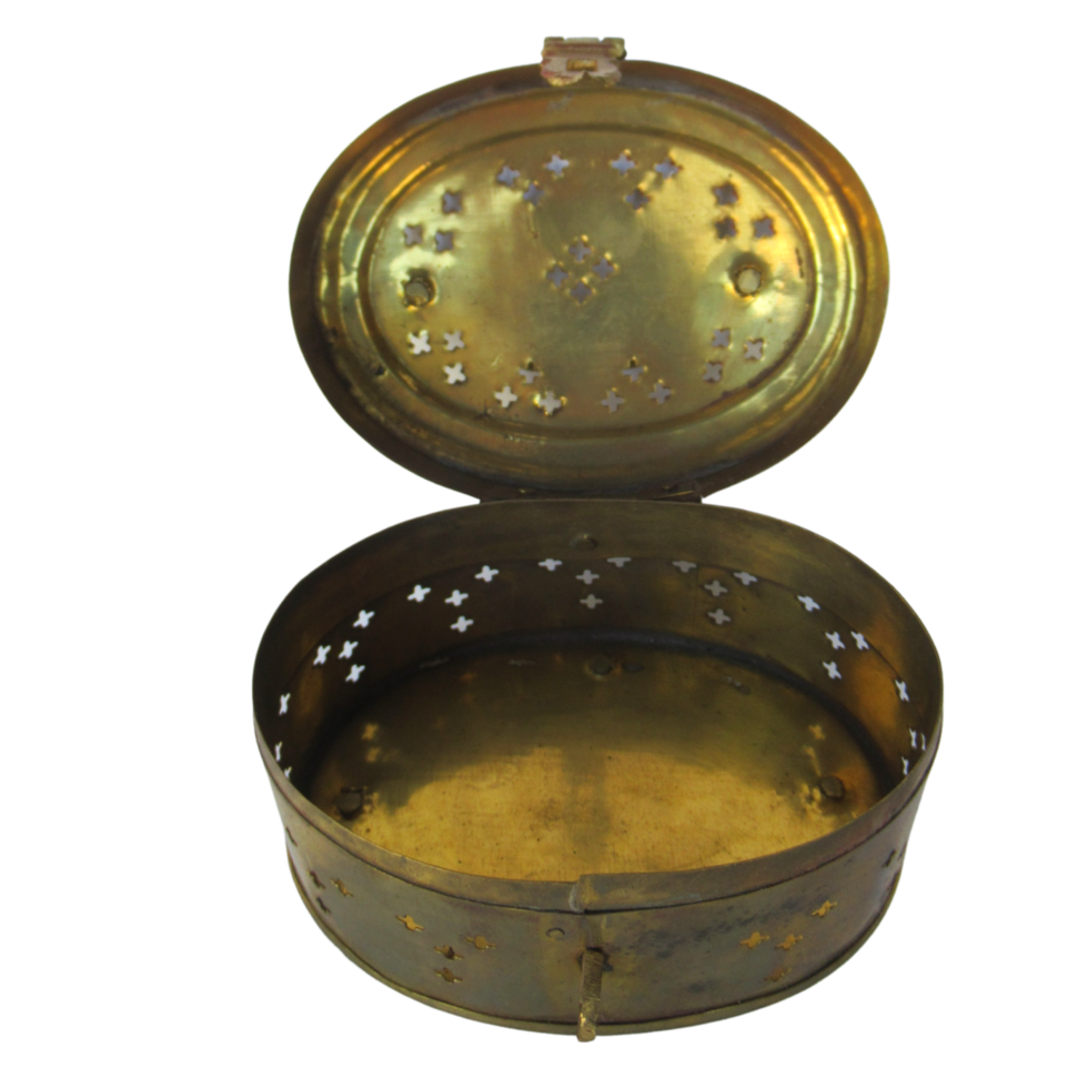 Open Oval Brass Cricket Box png