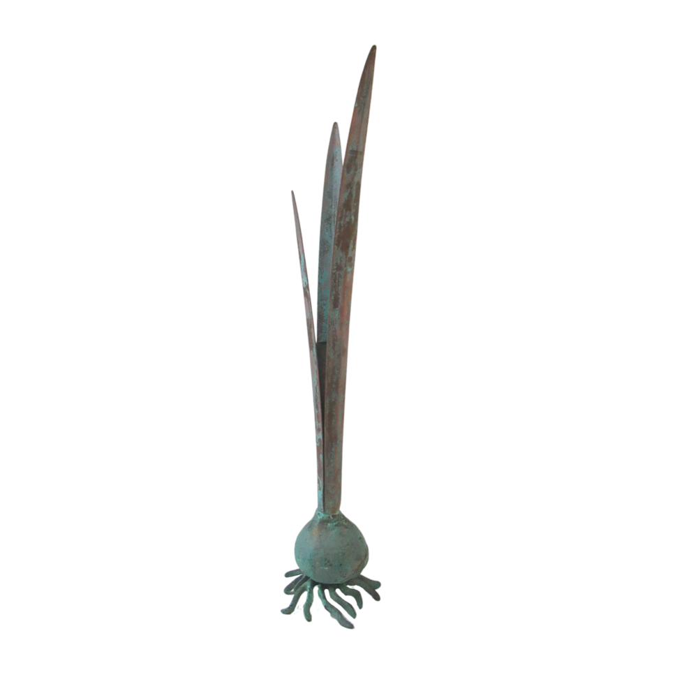 Metal Onion Plant Sculpture png