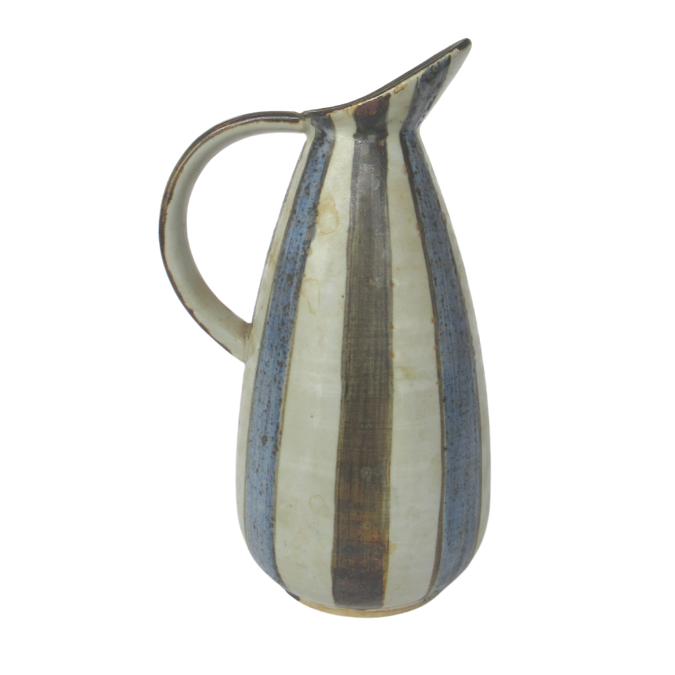 Right Vintage Striped Pitcher png