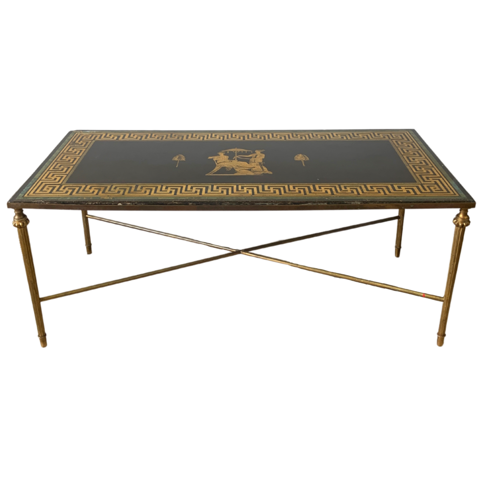 Greek Key Brass Table png