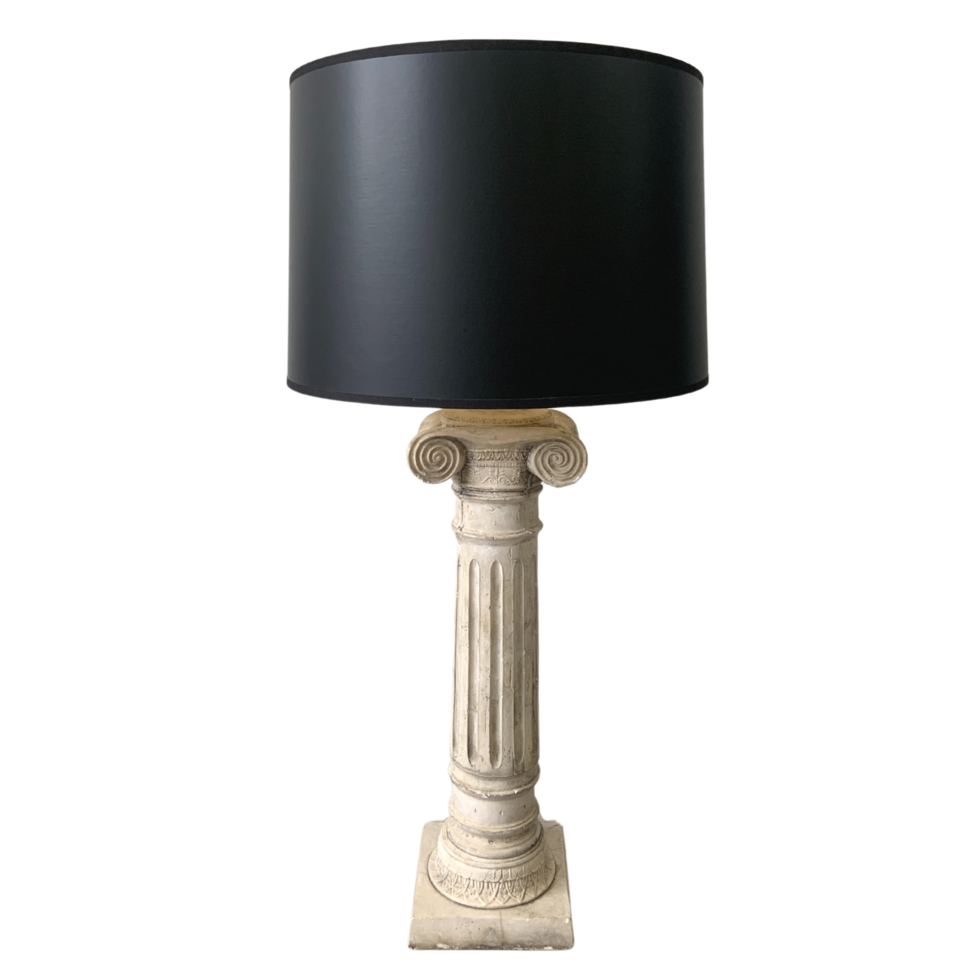 Black Shade Column Lamp png