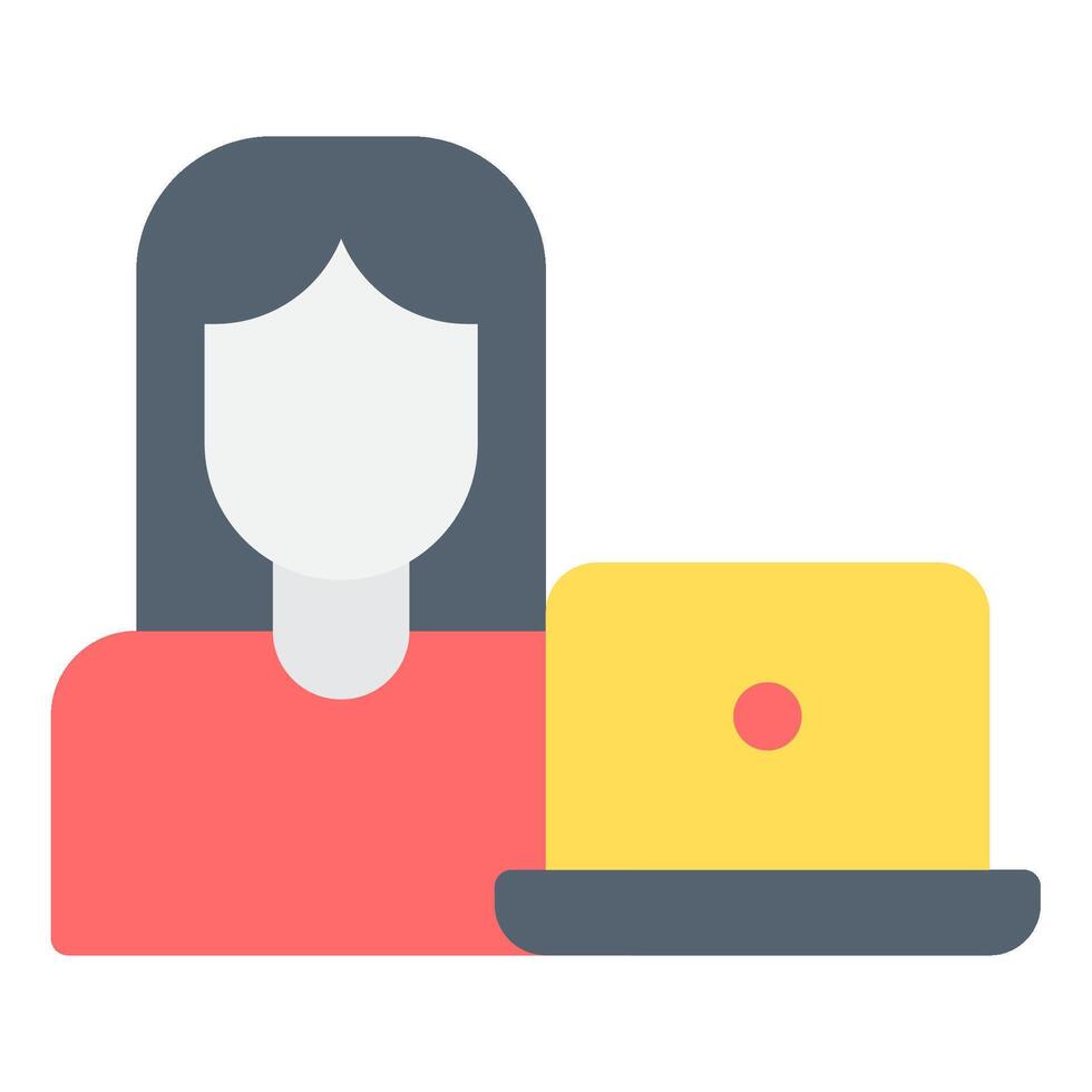 Remote Work icon, for web, app, infographic, etc vector
