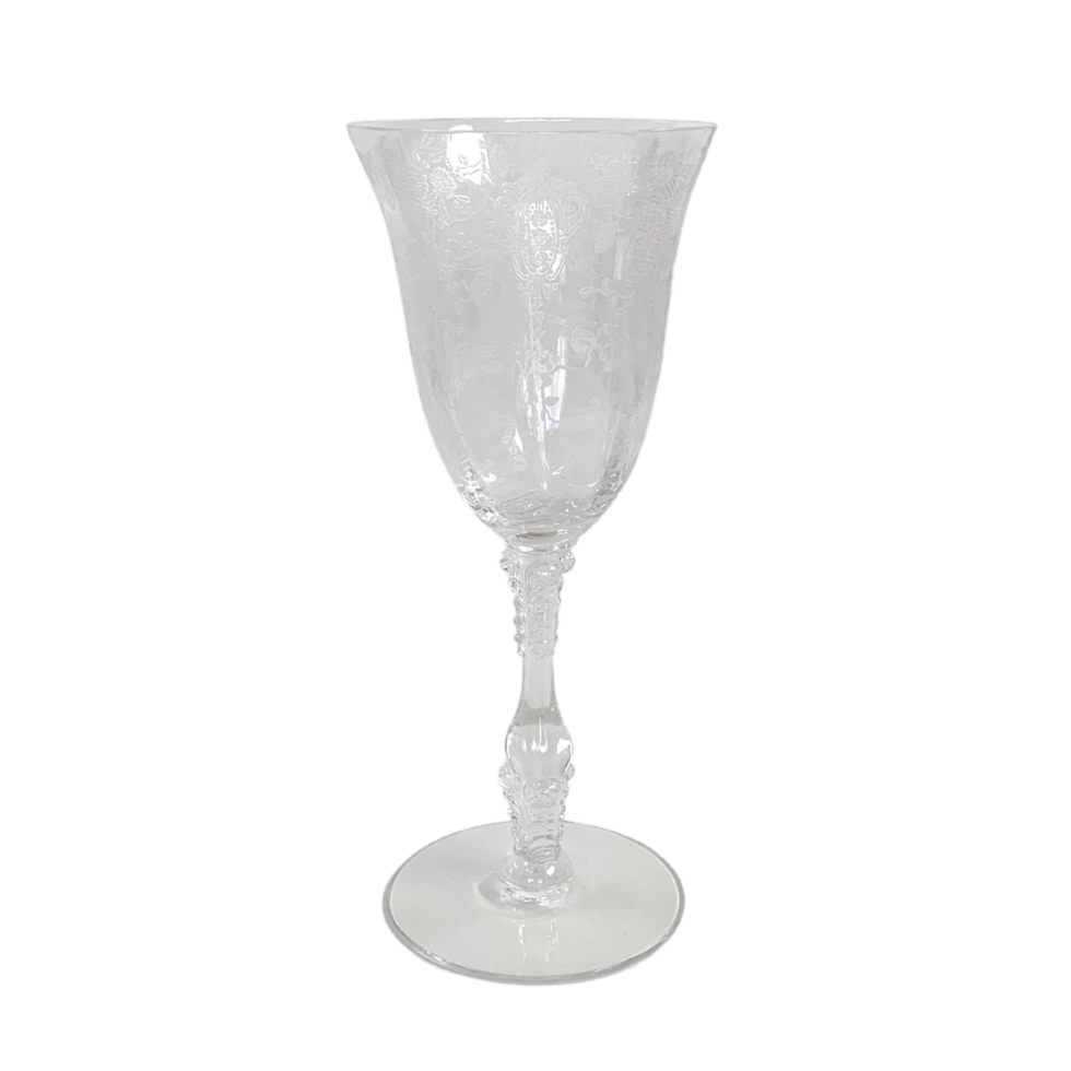 Rose Point Wine Glass png