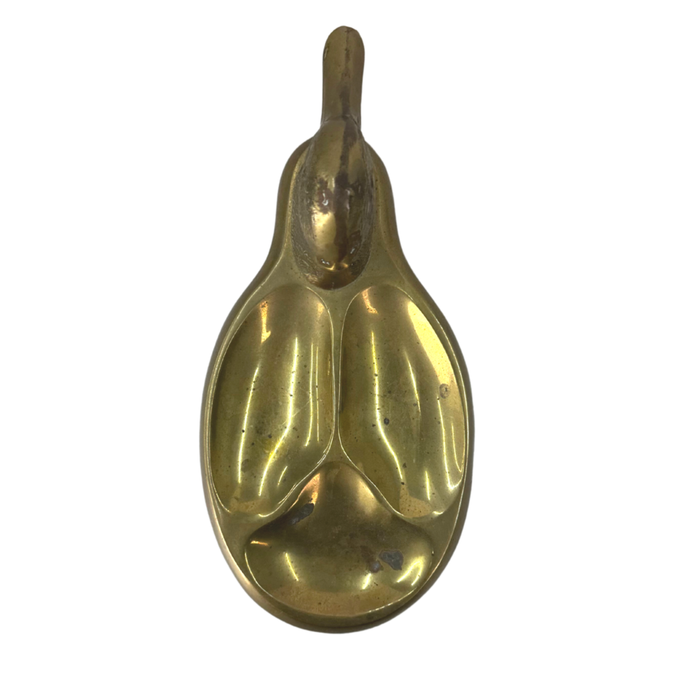 Brass Duck Trinket Dish Top png