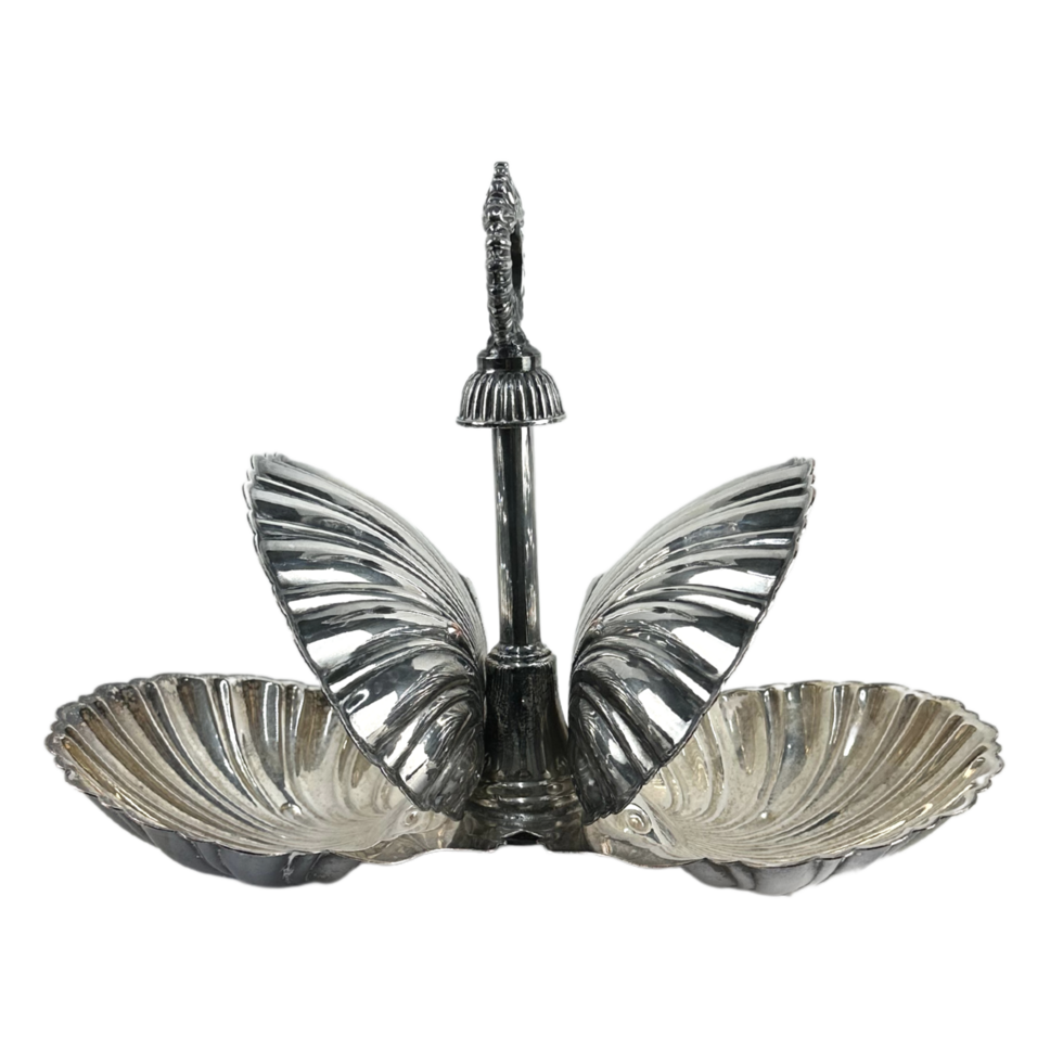 Vintage Metal Shell Server Open png