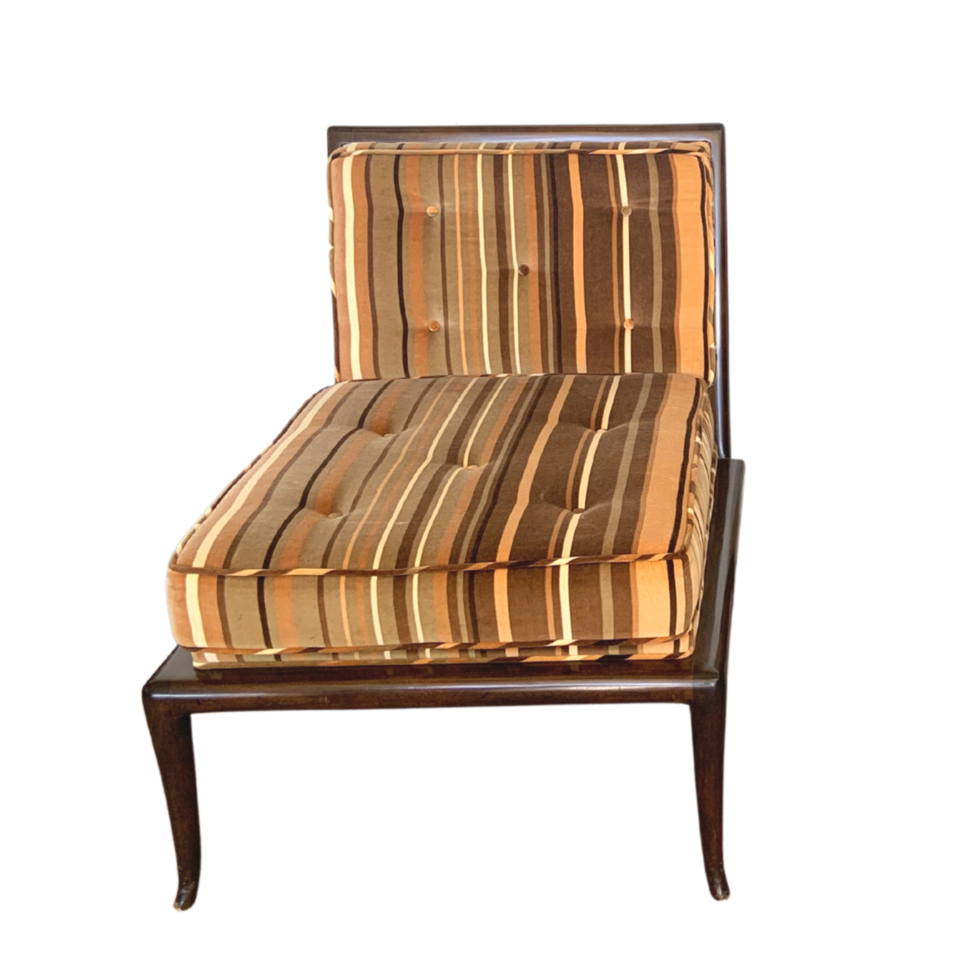 Striped Slipper Chair Side png