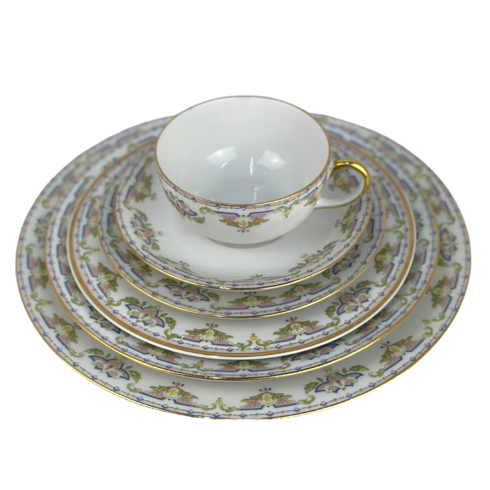 Limoges Vintage China Stack png