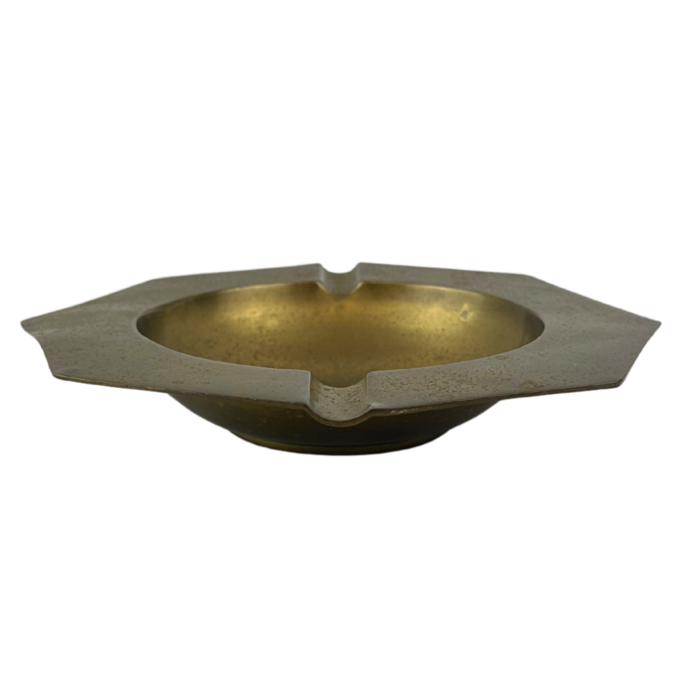 Old Brass Ashtray Side png