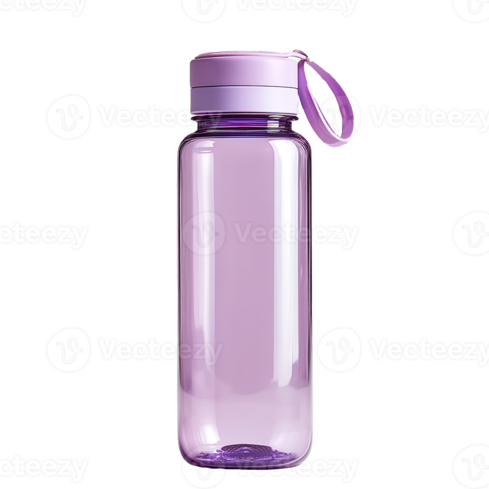 Purple Sports Water Bottle Transparent Background png