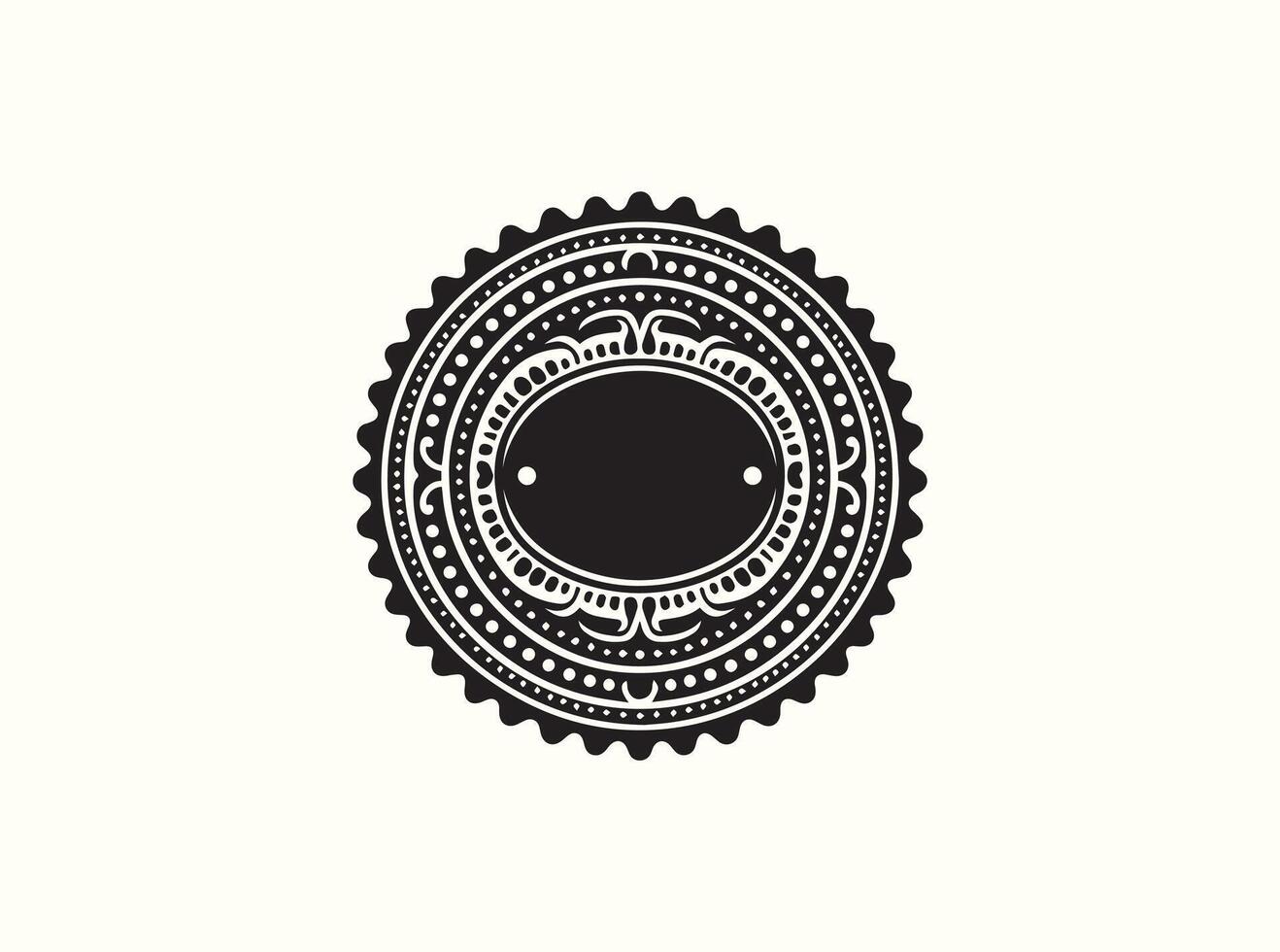 Black Stamp Icon in Silhouette Style vector