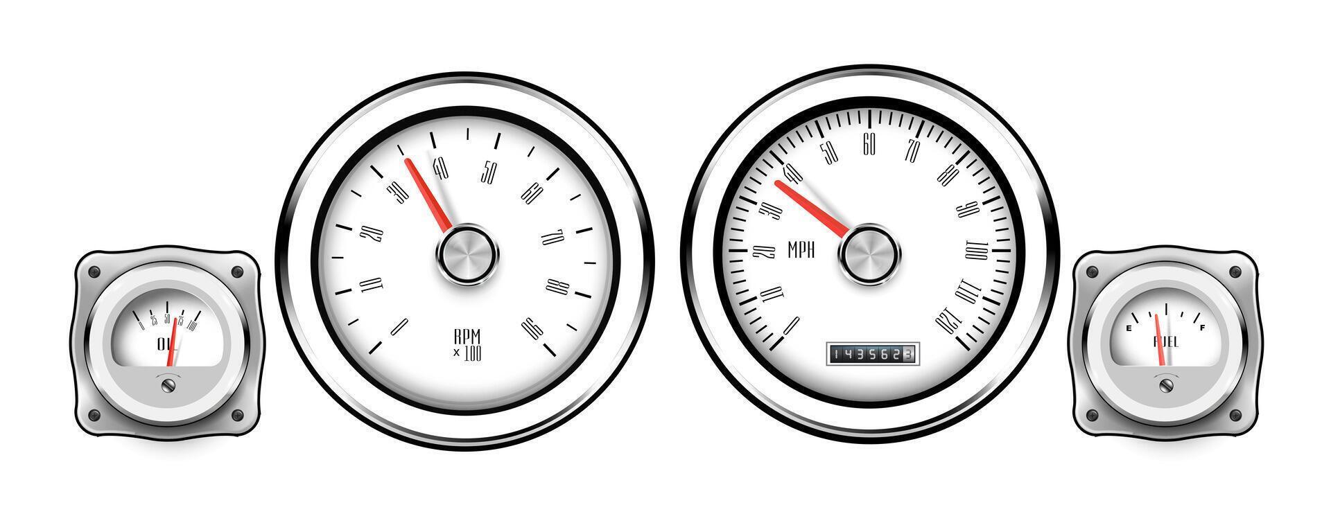 Speedometer speed car auto dashboard design. Speed meter abstract vector