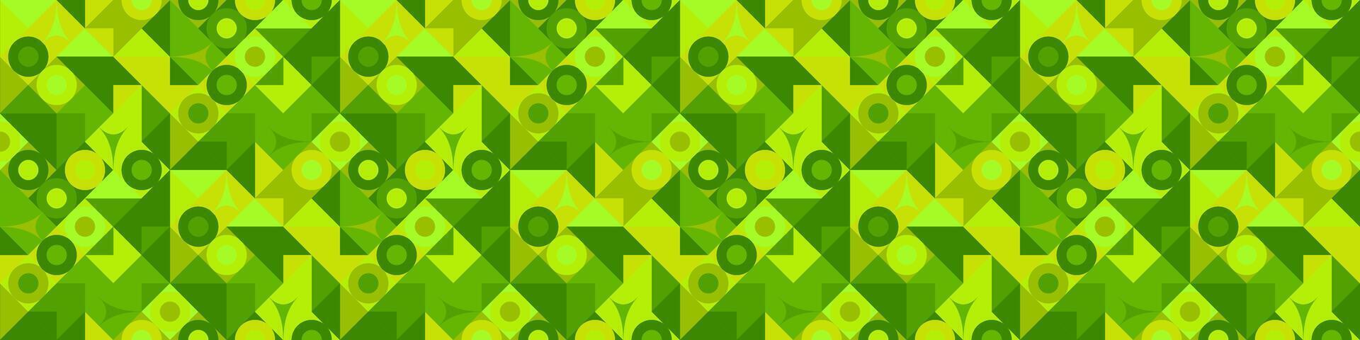 Lime green seamless diagonal mosaic pattern background design vector