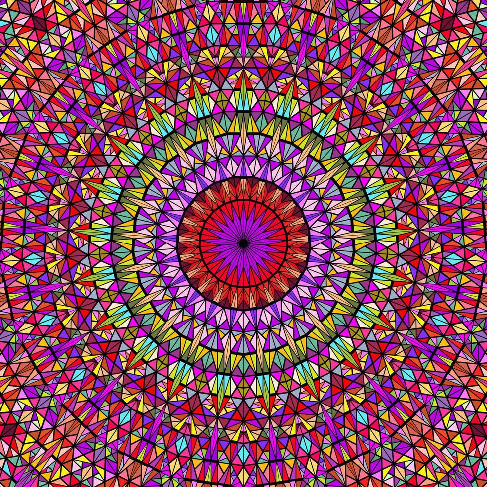 Abstract dynamic radial tiled mosaic background design vector