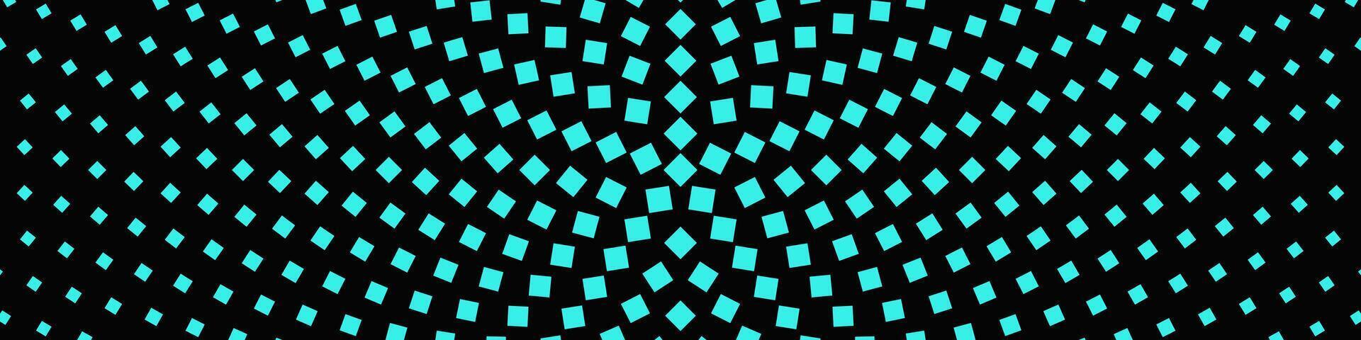 Halftone geometric light blue square pattern background design vector
