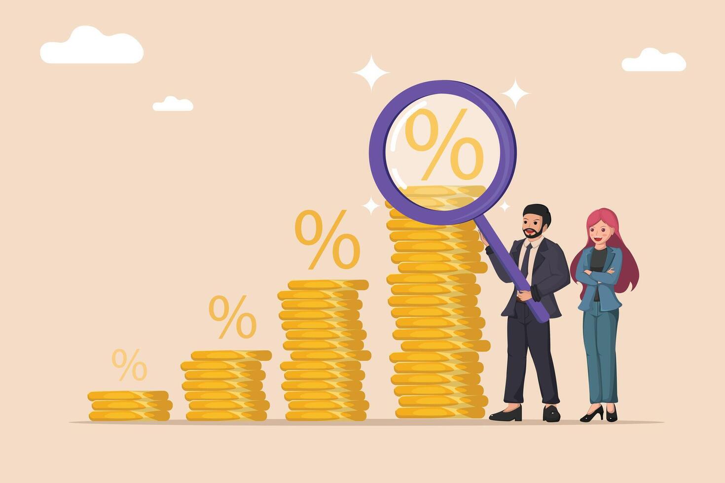 Examining Key Financial Indicators for Strategic Investment Decisions and Future Growth. vector