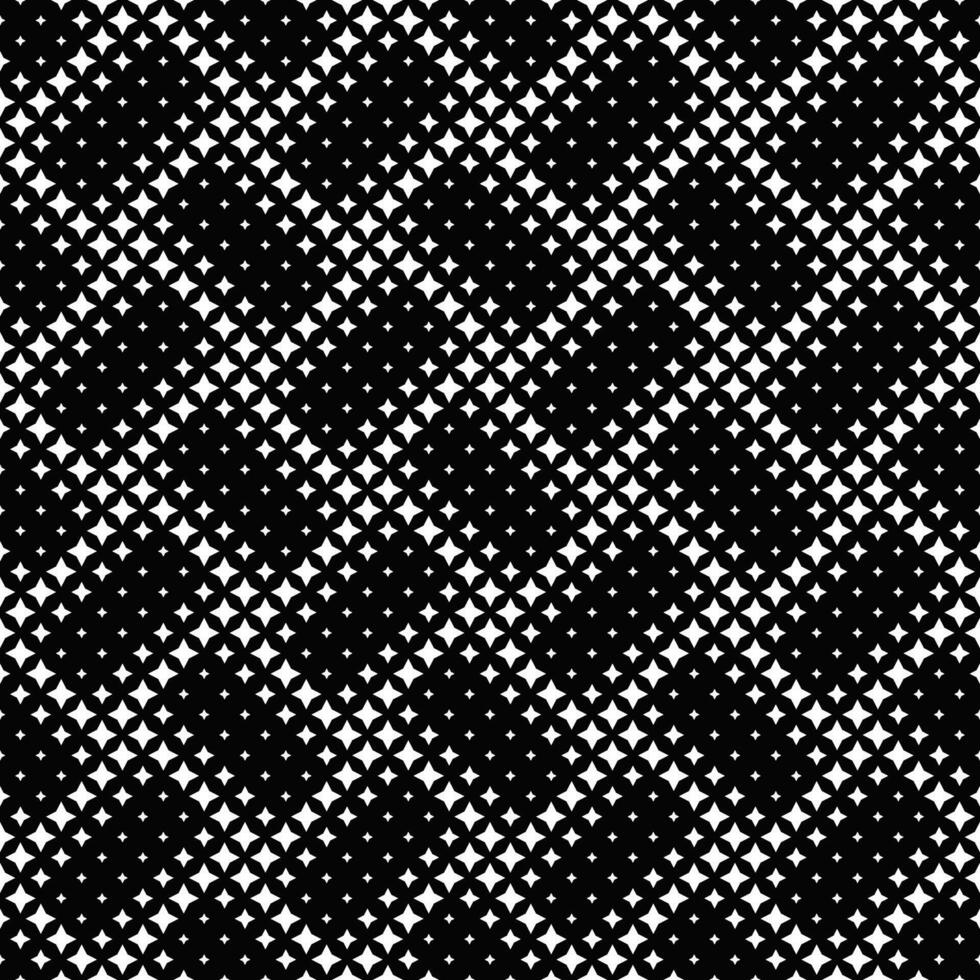 Abstract geometrical monochrome star pattern background design vector