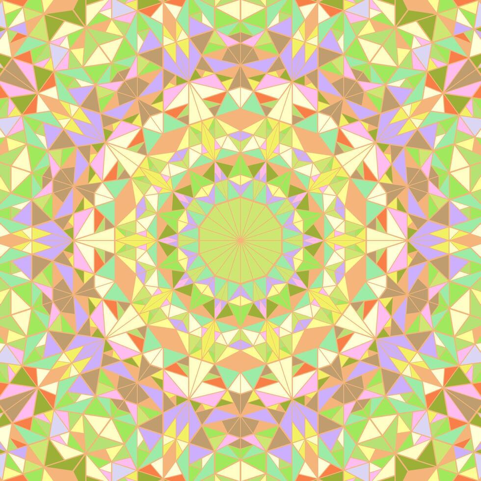Polygonal geometrical dynamic circular pattern mosaic background vector