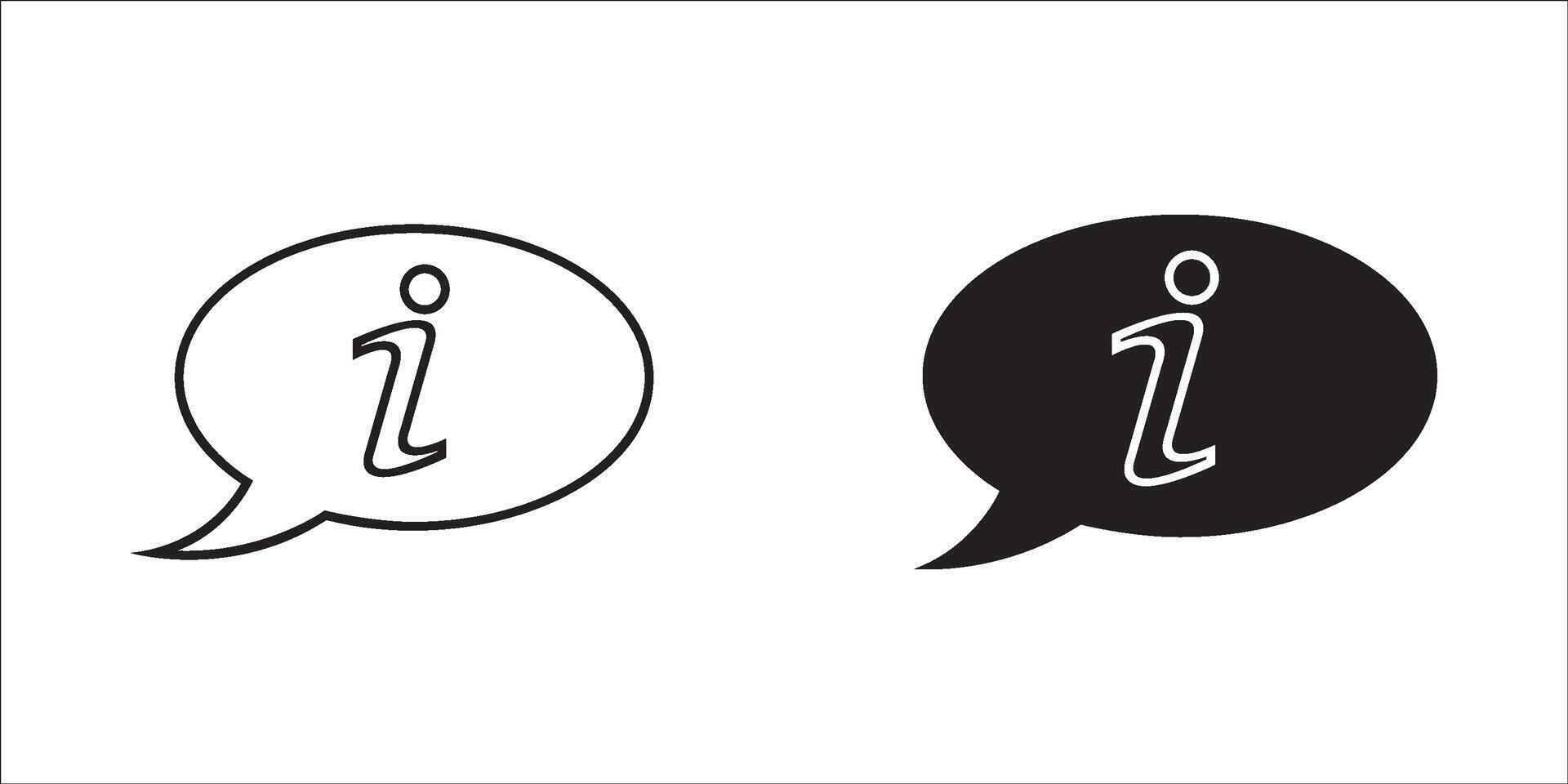 information icon set. Contains info, help, information, support, news, about us, instructions, and notification icons. illustration. vector