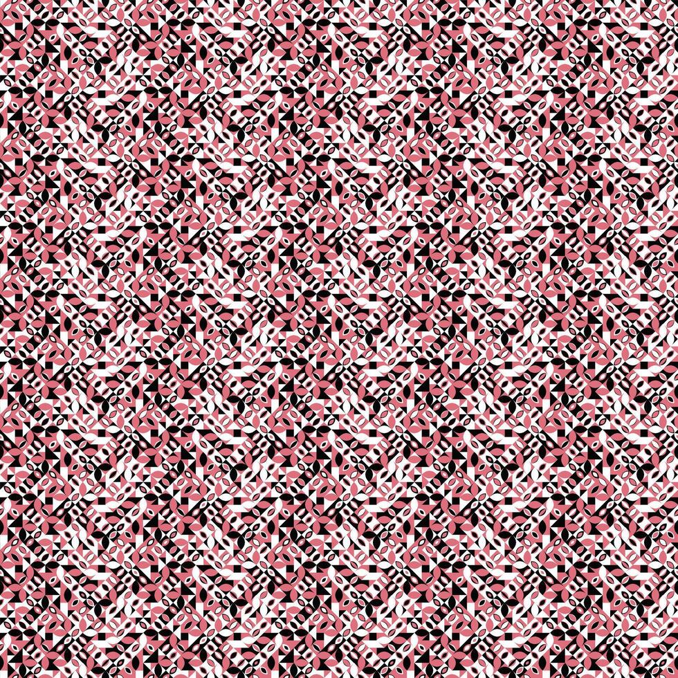Abstract seamless geometrical geometric pattern background design - repetitive repeating graphic with three colors vector