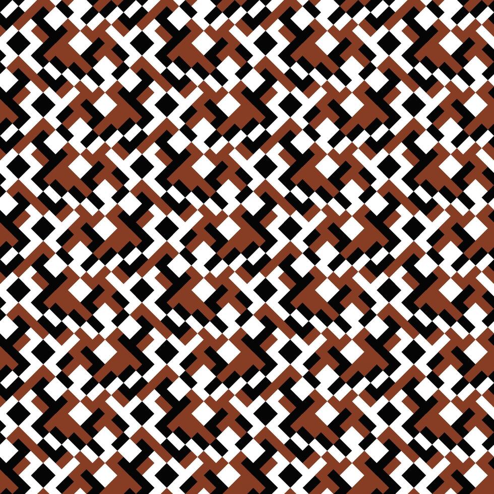 Abstract random brown, black and white mosaic pattern background design vector
