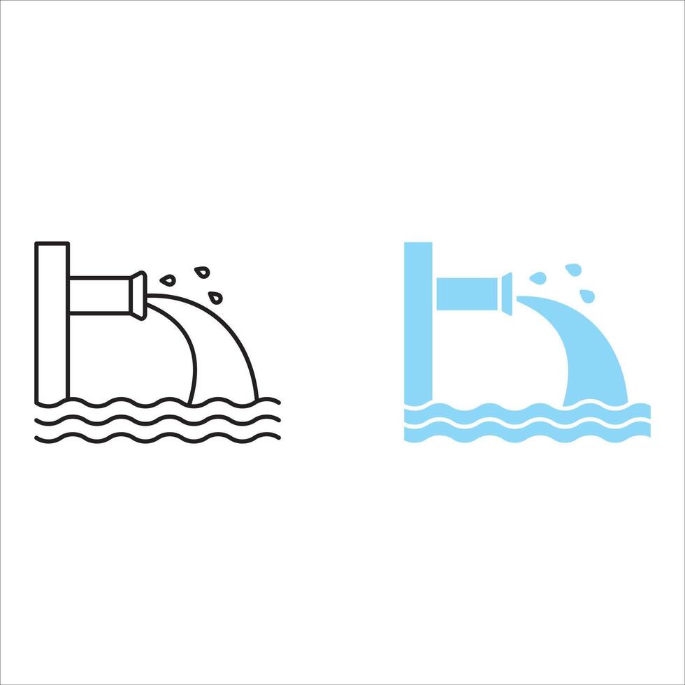 of wave icon. Doodle. Simple illustration. illustration. EPS 10. vector